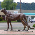 large outdoor copper sculptures metal bronze cheetah sculpture